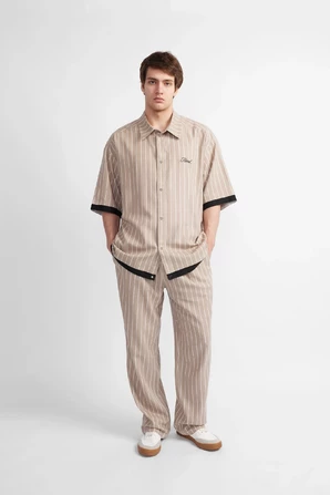 Рубашка HARD Straight linen — фото 5