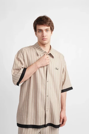 Рубашка HARD Straight linen