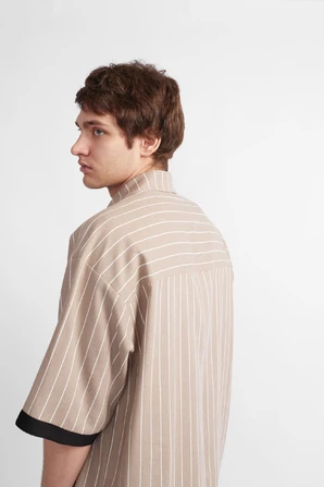Рубашка HARD Straight linen — фото 3