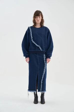 Свитшот Джинсовый blizzard blue — фото 6