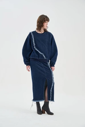 Свитшот Джинсовый blizzard blue — фото 2