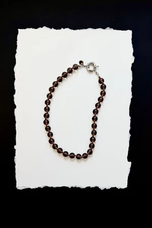 Колье RAUHTOPAZ коричневые минералы